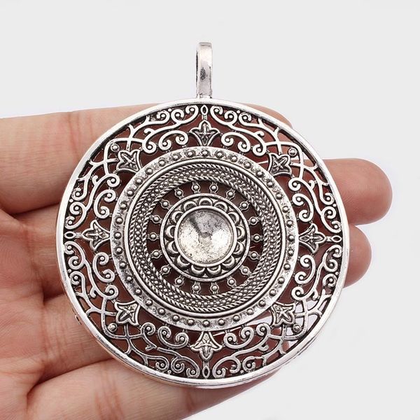 2pcs antique silver/bronze/gold large round mandala flower hollow filigree charms pendant for necklace jewelry making 56x68mm
2pcs antique silver/bronze/gold large round mandala flower hollow filigree charms pendant for necklace jewelry making 56x68mm
