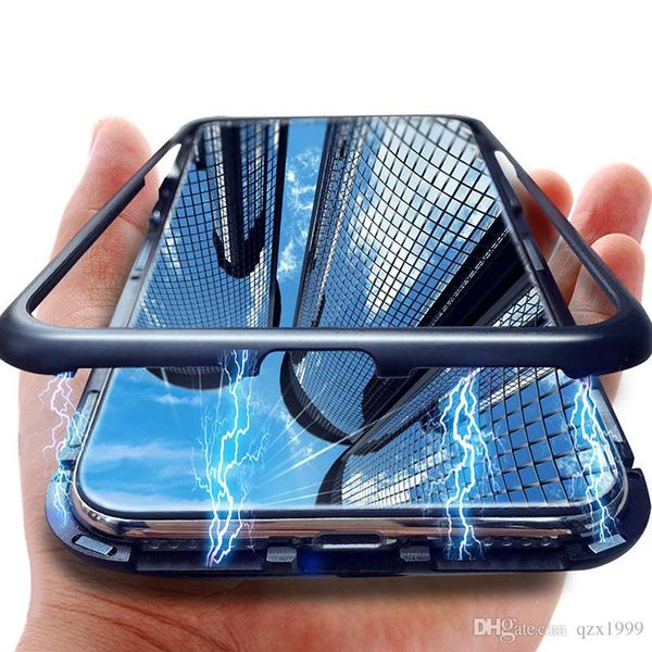for samsung s7 s8 s9 note 8 note 9 magnetic adsorption metal frame anti-fall tempered glass back phone case
for samsung s7 s8 s9 note 8 note 9 magnetic adsorption metal frame anti-fall tempered glass back phone case