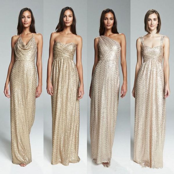new champagne gold sequined bridesmaids dresses empire maid of honor bling long plus size pregnant maternity formal evening prom gowns 4660, White;pink
new champagne gold sequined bridesmaids dresses empire maid of honor bling long plus size pregnant maternity formal evening prom gowns 4660, White;pink