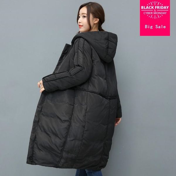 2019 winter new fashion brand hooded stitching warm 90% duck down jacket female longer thick down feather filler coat wj1166, Black
2019 winter new fashion brand hooded stitching warm 90% duck down jacket female longer thick down feather filler coat wj1166, Black