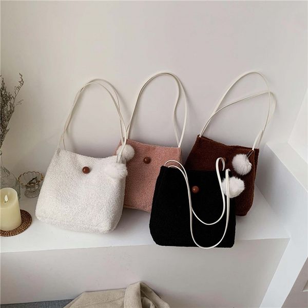 hairball shoulder bags 2019 new fashion women's retro solid color large capacity hasp velour shoulder bag bolsas de mujer
hairball shoulder bags 2019 new fashion women's retro solid color large capacity hasp velour shoulder bag bolsas de mujer