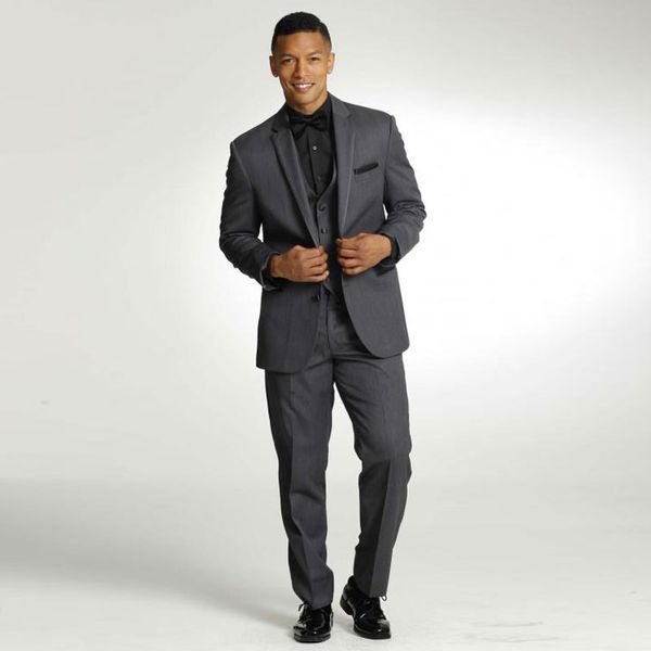 dark grey mens suits two buttons groomsmen wedding tuxedos groom suit custom made formal blazers with jacket pants vest bow tie, Black;gray
dark grey mens suits two buttons groomsmen wedding tuxedos groom suit custom made formal blazers with jacket pants vest bow tie, Black;gray