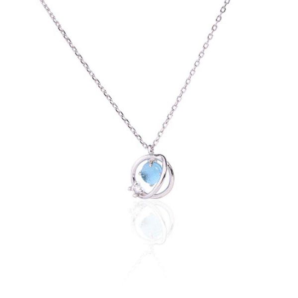 popular blue glass fantasy planet key universe planet fantasy clavicle necklace, Silver
popular blue glass fantasy planet key universe planet fantasy clavicle necklace, Silver