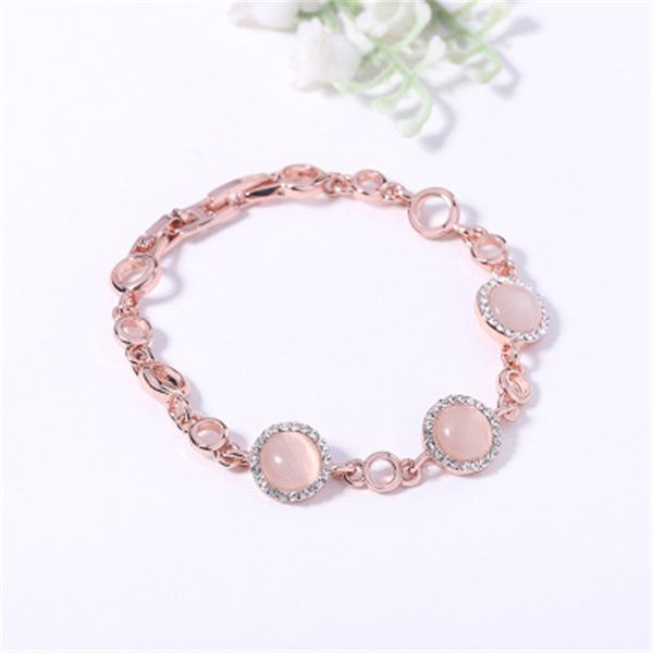 link, chain korean delicate opal round shape pendant bracelet for women party daily life bangle lover valentine's day gifts jewelry, Black
link, chain korean delicate opal round shape pendant bracelet for women party daily life bangle lover valentine's day gifts jewelry, Black