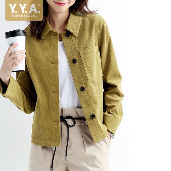 2020 autumn velvet jacket women long sleeve turn-down collar pocket single breasted casual outerwear vintage cargo jacket coat, Black;brown
2020 autumn velvet jacket women long sleeve turn-down collar pocket single breasted casual outerwear vintage cargo jacket coat, Black;brown