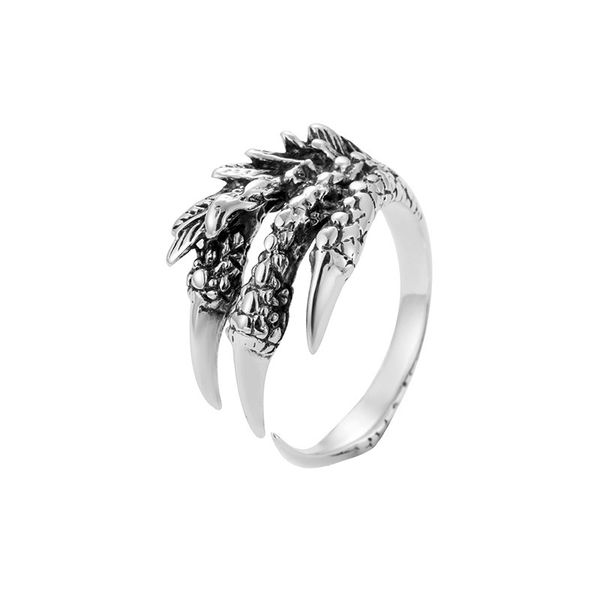 real 925 silver claw rings for men women dragon shaped resizable fine jewelry, Golden;silver
real 925 silver claw rings for men women dragon shaped resizable fine jewelry, Golden;silver