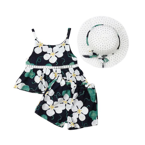 2019 boho kids baby girls clothes sets summer girl flowers 3pcs sleeveless sling vest+shorts+bow sunhat children girl sets 0-4y, White
2019 boho kids baby girls clothes sets summer girl flowers 3pcs sleeveless sling vest+shorts+bow sunhat children girl sets 0-4y, White