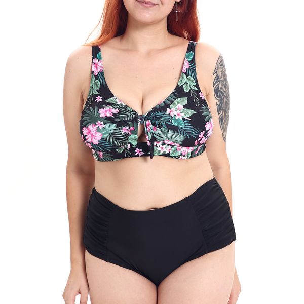 new fast selling european and american foreign trade bikini print high waist conservative split swimsuit women cross-border swimwear, White;black
new fast selling european and american foreign trade bikini print high waist conservative split swimsuit women cross-border swimwear, White;black