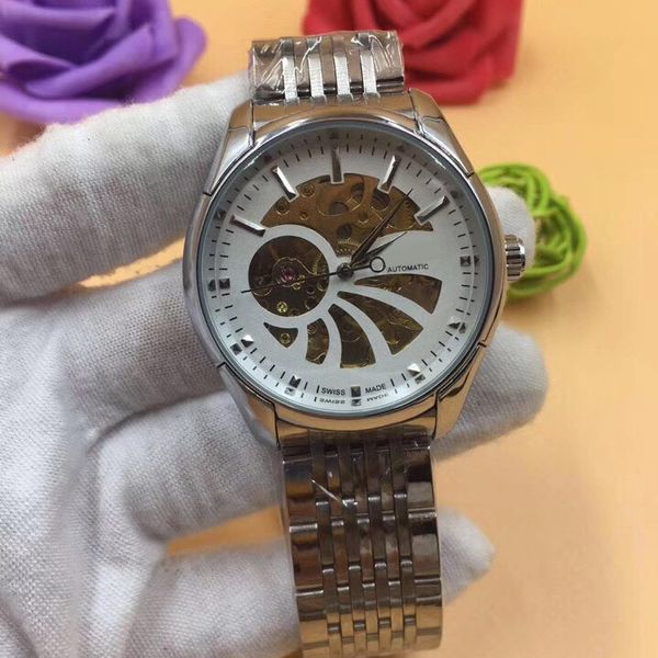mens watch 40mm business mechanical automatic fashion stainless steel band wrist watches for men male gift relogios, Slivery;brown
mens watch 40mm business mechanical automatic fashion stainless steel band wrist watches for men male gift relogios, Slivery;brown