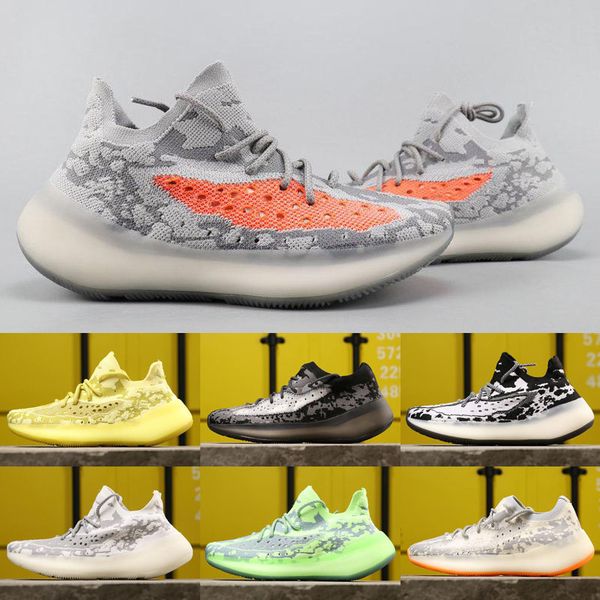 

new v3 kanye west true form black reflective static gid glow clay zebra cream white beluga 2.0 sesame running shoes designer sneakers