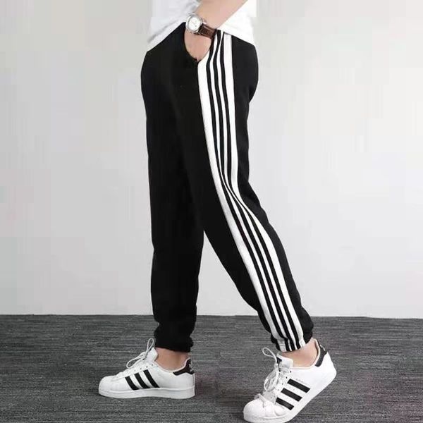 fashion men's designer autumn pants brand women's winter pants full length elastic waist couple active pants with pattern embroide, Black
fashion men's designer autumn pants brand women's winter pants full length elastic waist couple active pants with pattern embroide, Black