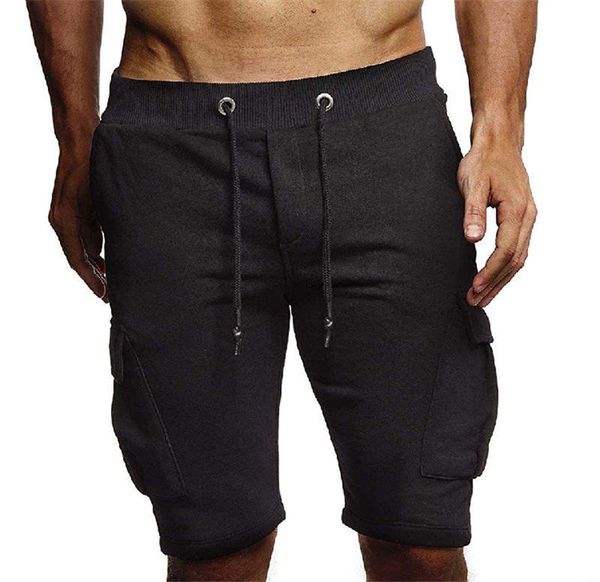 relaxed mens designer shorts drawstring knee length solid color male clothing casual packets active mens shorts, White;black
relaxed mens designer shorts drawstring knee length solid color male clothing casual packets active mens shorts, White;black