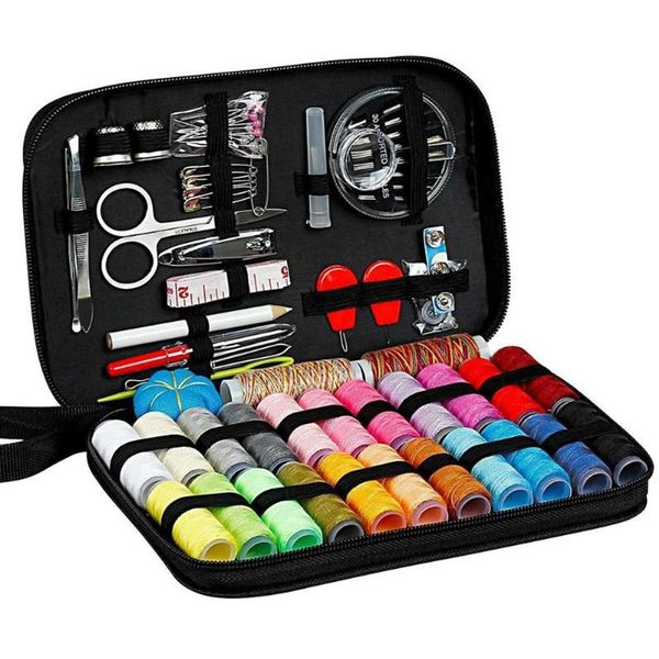 sewing kits box tools set for quilting stitching needle thread knitting accessories organizer crochet bag punch buttons, Black
sewing kits box tools set for quilting stitching needle thread knitting accessories organizer crochet bag punch buttons, Black