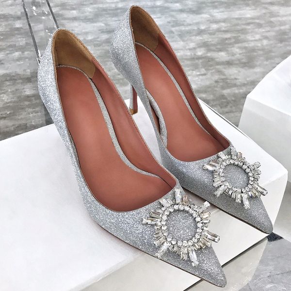 new fashion women pumps bling high heels 8.5cm women shoes genuine leather thin heels shallow mouth pumps, Black
new fashion women pumps bling high heels 8.5cm women shoes genuine leather thin heels shallow mouth pumps, Black