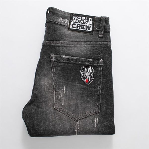 2020 mens jeans badge decoration for men fashion all-match elastic straight denim men s designer jeans, Blue
2020 mens jeans badge decoration for men fashion all-match elastic straight denim men s designer jeans, Blue
