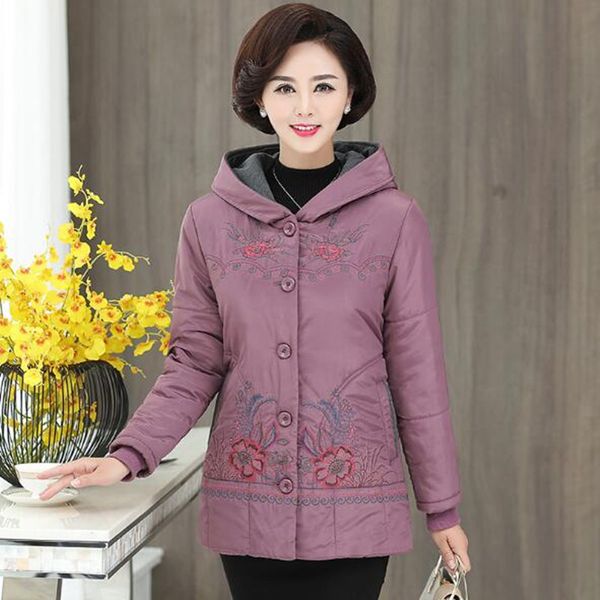 2018 new fashion autumn winter hooded cotton jacket women coat middle-aged medium / long coat jacket embroidered cotton clothing, Black
2018 new fashion autumn winter hooded cotton jacket women coat middle-aged medium / long coat jacket embroidered cotton clothing, Black