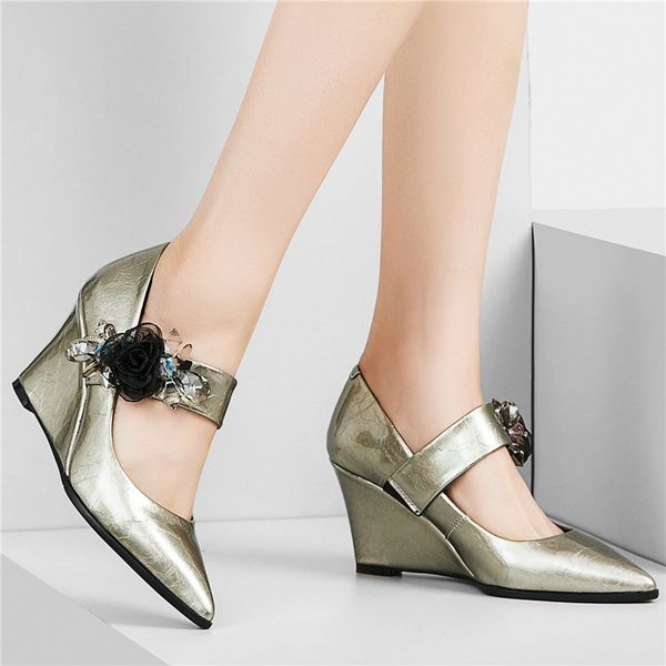 womens genuine leather wedges high heel evening party pumps slip on pointed toe oxfords low wedding mary janes casual shoes, Black
womens genuine leather wedges high heel evening party pumps slip on pointed toe oxfords low wedding mary janes casual shoes, Black