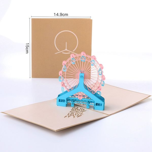 ferris wheel 3d greeting card creative brithday handmade greeting cards personality paper-cut hollow paper cards for kids
ferris wheel 3d greeting card creative brithday handmade greeting cards personality paper-cut hollow paper cards for kids