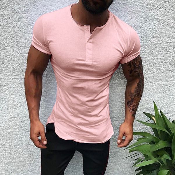 2019 summer fashion men's t shirt casual solid short sleeve men t-shirt slim fit hip-hop tees mens clothing, White;black
2019 summer fashion men's t shirt casual solid short sleeve men t-shirt slim fit hip-hop tees mens clothing, White;black