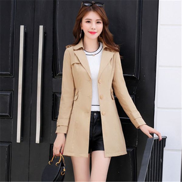 2020 spring autumn trench coats for women slim wild medium length female windbreaker coat double-breasted casual style 898, Tan;black
2020 spring autumn trench coats for women slim wild medium length female windbreaker coat double-breasted casual style 898, Tan;black
