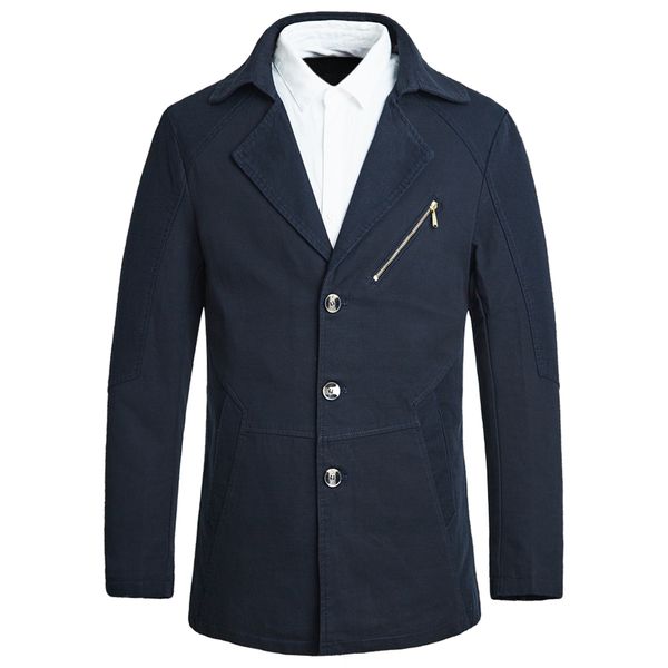 men 2019 spring new business casual trench coat jacket men brand fashion long sleeve 100% cotton solid washed trench coat, Tan;black
men 2019 spring new business casual trench coat jacket men brand fashion long sleeve 100% cotton solid washed trench coat, Tan;black