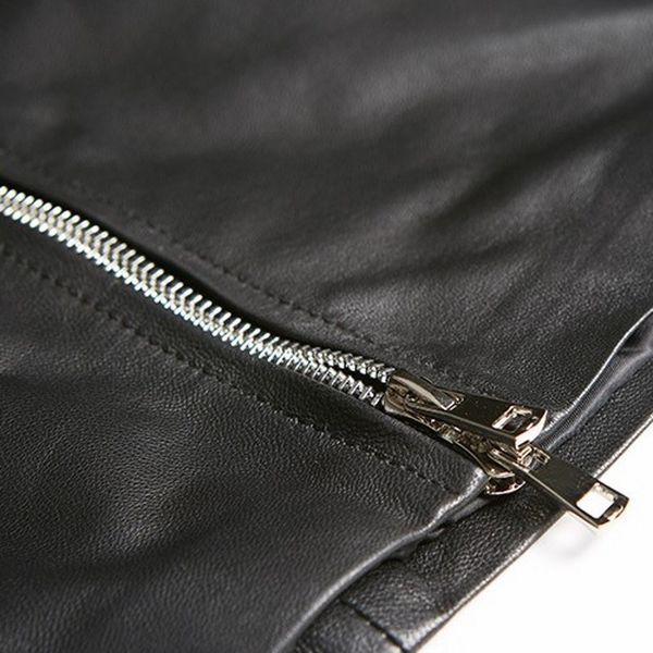2020 new designer women punk zipper mini skirt high waist office ladies work bodycon pencil skirts sheepskin genuine leather, Black
2020 new designer women punk zipper mini skirt high waist office ladies work bodycon pencil skirts sheepskin genuine leather, Black