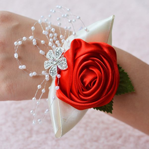 bride bridesmaid pearl wrist flower wedding party accessories women rose wristband floral bracelets hand flowers, Golden;silver
bride bridesmaid pearl wrist flower wedding party accessories women rose wristband floral bracelets hand flowers, Golden;silver