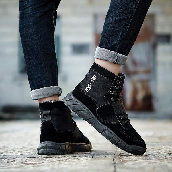2019-2020 new winter shoes men's fashion retro tooling casual cool handsome leather boots motorcycle boots for daily 91205, Black
2019-2020 new winter shoes men's fashion retro tooling casual cool handsome leather boots motorcycle boots for daily 91205, Black