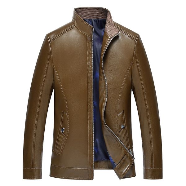 1718 new fashion springclothes leather jacket autumn young men's casual and thin leather jacket coat, Black;brown
1718 new fashion springclothes leather jacket autumn young men's casual and thin leather jacket coat, Black;brown
