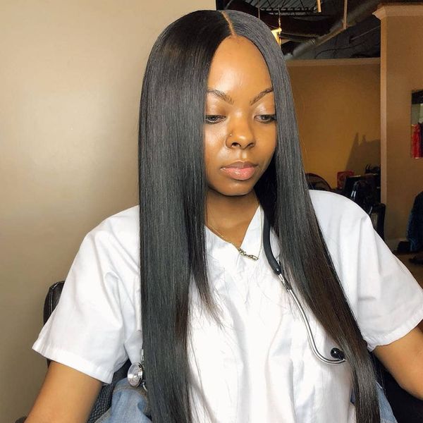 straight lace front human hair wigs pre plucked 180% isee virgo brazilian remy hair lace frontal wig, Black
straight lace front human hair wigs pre plucked 180% isee virgo brazilian remy hair lace frontal wig, Black