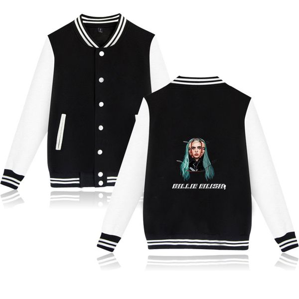 american female singer billie eilish pirate baird o'connell print casual baseball sweatshirt men/women baseball jacket clothes, Black;brown
american female singer billie eilish pirate baird o'connell print casual baseball sweatshirt men/women baseball jacket clothes, Black;brown