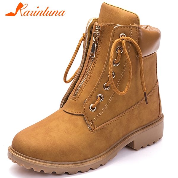 karin new ladies low heels boots women 2019 cool lace-up platform boots zipper decorating ankle shoes woman, Black
karin new ladies low heels boots women 2019 cool lace-up platform boots zipper decorating ankle shoes woman, Black