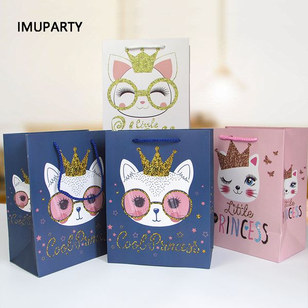 6pcs little princess cat gift bag for kids birthday party girls baby shower favors packaging box cartoon kitty with crown
6pcs little princess cat gift bag for kids birthday party girls baby shower favors packaging box cartoon kitty with crown