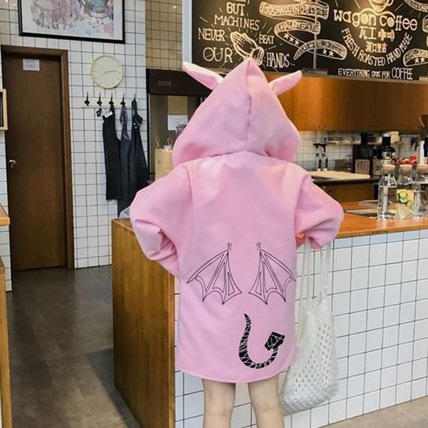 2019 hoodies women hiking jacket cute reflective demon printed hoodie loose zipper women hiking jacket casual coat, Blue;black
2019 hoodies women hiking jacket cute reflective demon printed hoodie loose zipper women hiking jacket casual coat, Blue;black