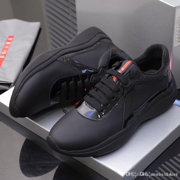 mens designer 19 shoes brushed leather sneakers rubber tread with geometric motif platform running casual shoes 19ss prada, Blue;gray
mens designer 19 shoes brushed leather sneakers rubber tread with geometric motif platform running casual shoes 19ss prada, Blue;gray