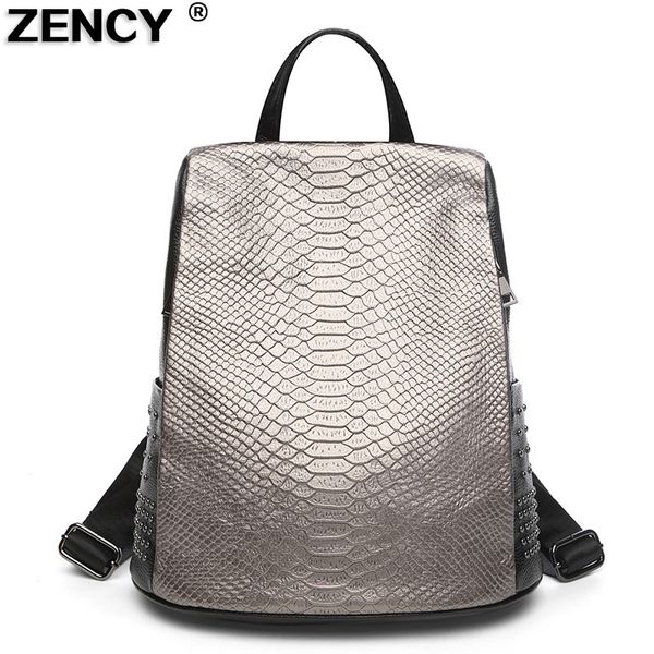 zency 100% original genuine leather crocodile pattern women ladies daily backpacks female fashion cowhide bags knapsack
zency 100% original genuine leather crocodile pattern women ladies daily backpacks female fashion cowhide bags knapsack