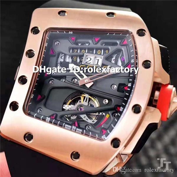 new luxury 70-01 watch tourbillon automatic sapphire crystal rose gold case red rubber strap luminous irregular shape sports watches, Slivery;brown
new luxury 70-01 watch tourbillon automatic sapphire crystal rose gold case red rubber strap luminous irregular shape sports watches, Slivery;brown