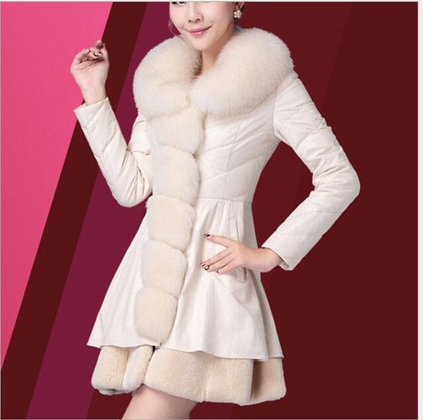2017 new fashion temperament fur women's coat long imitation fur slim korean leather coat, Black
2017 new fashion temperament fur women's coat long imitation fur slim korean leather coat, Black