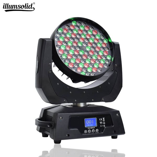 108x3w Rgbw (4 In1) Led Moving Head Wash Beam Stage Light Spotlight Dmx512 For Christmas Birthday Wedding Party Light