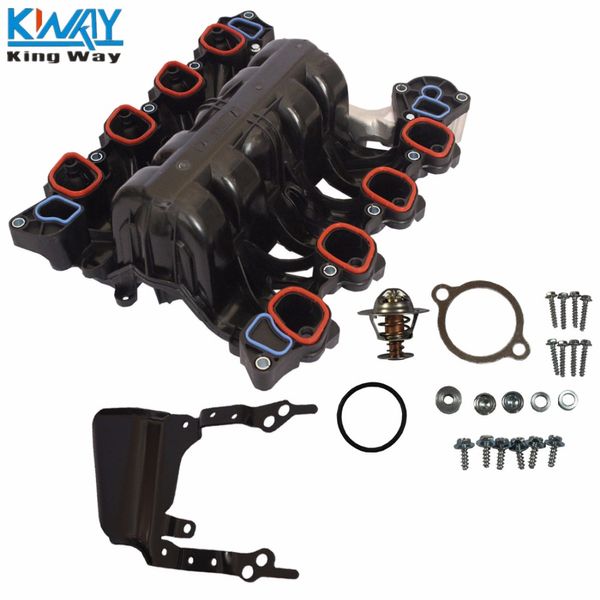 

king way- intake manifold with thermostat & gaskets kit for mercury 4.6l v8