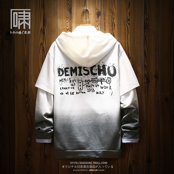 gradient sweatshirt teenager two hooded vintage print letters hoodies men cotton japanese funny trendy handsome streetwear youth, Black
gradient sweatshirt teenager two hooded vintage print letters hoodies men cotton japanese funny trendy handsome streetwear youth, Black