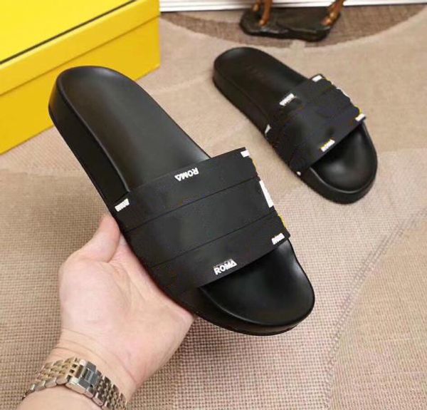 2019 man/woman slippers sandals designer shoes summer flat sandals flip flops fashion rubber soles slippers sandals with box size:35-45 05, Black
2019 man/woman slippers sandals designer shoes summer flat sandals flip flops fashion rubber soles slippers sandals with box size:35-45 05, Black