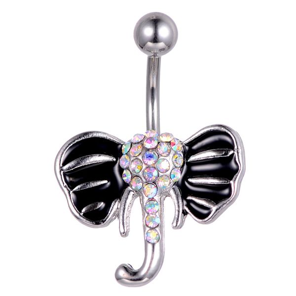 d0718 (1 color ) new belly rings elephant dangle button body piercing navel, Silver
d0718 (1 color ) new belly rings elephant dangle button body piercing navel, Silver