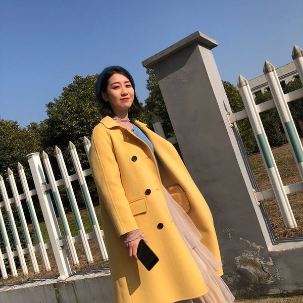 wool coat women vintage women coat double side long jacket korean windbreaker abrigos mujer invierno 2019 18026 yy1204, Black
wool coat women vintage women coat double side long jacket korean windbreaker abrigos mujer invierno 2019 18026 yy1204, Black