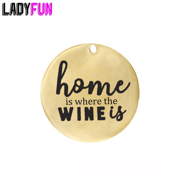 family charms stainless steel home is where the wine is charm pendant wholesale jewelry lots handmade accessories, Bronze;silver
family charms stainless steel home is where the wine is charm pendant wholesale jewelry lots handmade accessories, Bronze;silver