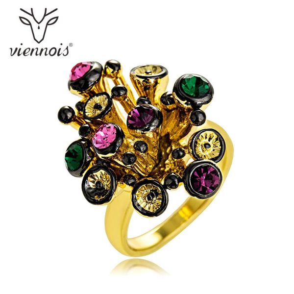 viennois mix color colourful rhinestone women size ring flower cocktail party ring, Golden;silver
viennois mix color colourful rhinestone women size ring flower cocktail party ring, Golden;silver