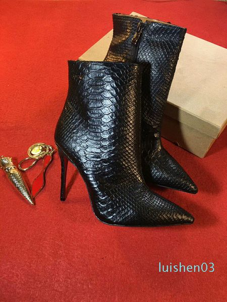 fashion stretch wedding shoes for bride breathable elastic slim work boots with thin heel women pointed or ankle boots l03, Black 
fashion stretch wedding shoes for bride breathable elastic slim work boots with thin heel women pointed or ankle boots l03, Black