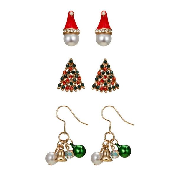 3pcs lovely christmas stud earrings set women ear pendants charming fashionable women christmas jewelry gift fashion, Golden;silver
3pcs lovely christmas stud earrings set women ear pendants charming fashionable women christmas jewelry gift fashion, Golden;silver