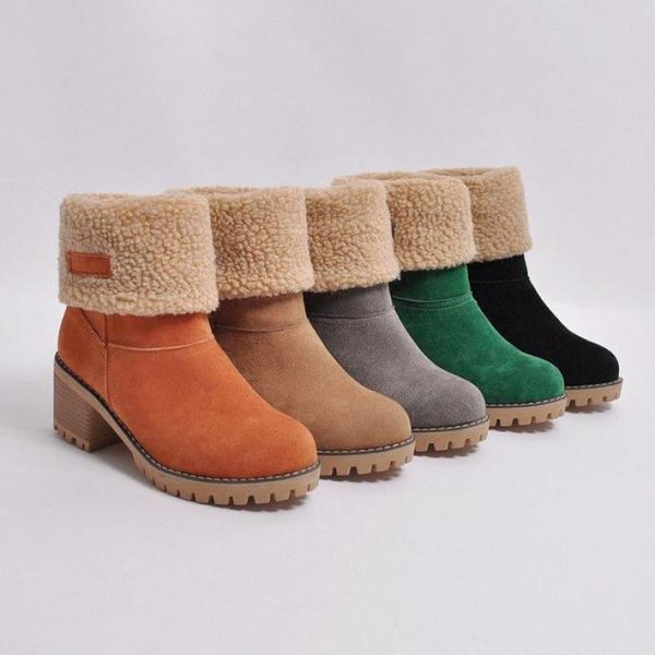 johnature winter women shoes snow boots warm 2019 new round toe plush slip-on square heel sewing leisure platform boots, Black
johnature winter women shoes snow boots warm 2019 new round toe plush slip-on square heel sewing leisure platform boots, Black