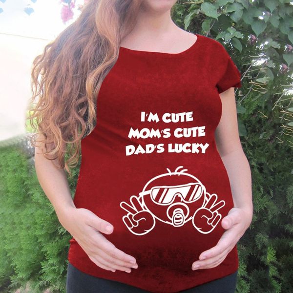 women's maternity t-shirt short sleeve cartoon pattern nursing baby clothes summer maternity clothing camisetas mujer, White
women's maternity t-shirt short sleeve cartoon pattern nursing baby clothes summer maternity clothing camisetas mujer, White